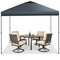 Costway Patio 10x10ft Outdoor Instant Pop-up Canopy Folding Tent Sun Shelter UV50+ Gray/Blue/White